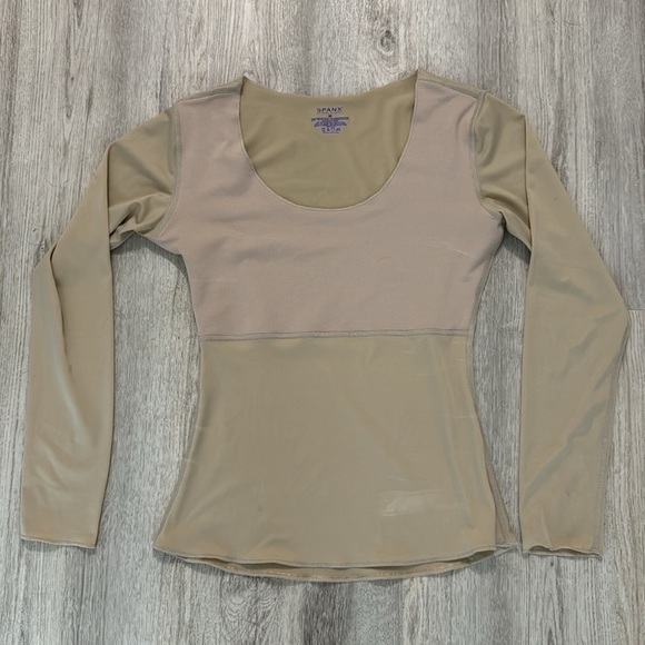 SPANX Nude long sleeve shape wear Size M - Picture 1 of 8